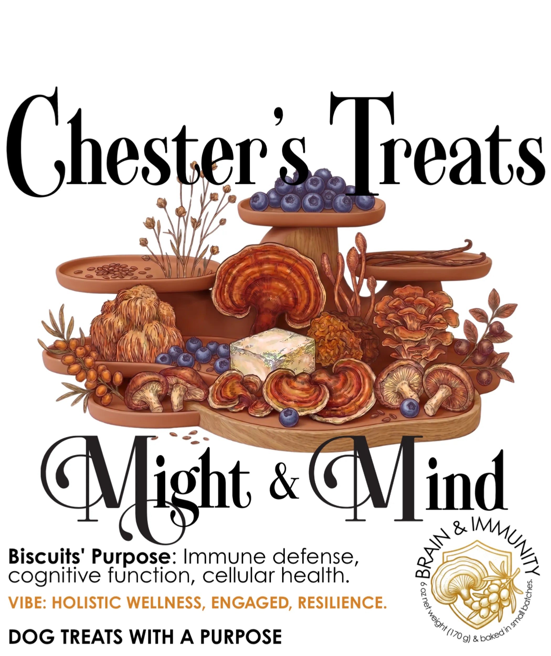 Chester Might & Mind Dog Treats for Brain & Immunity Support