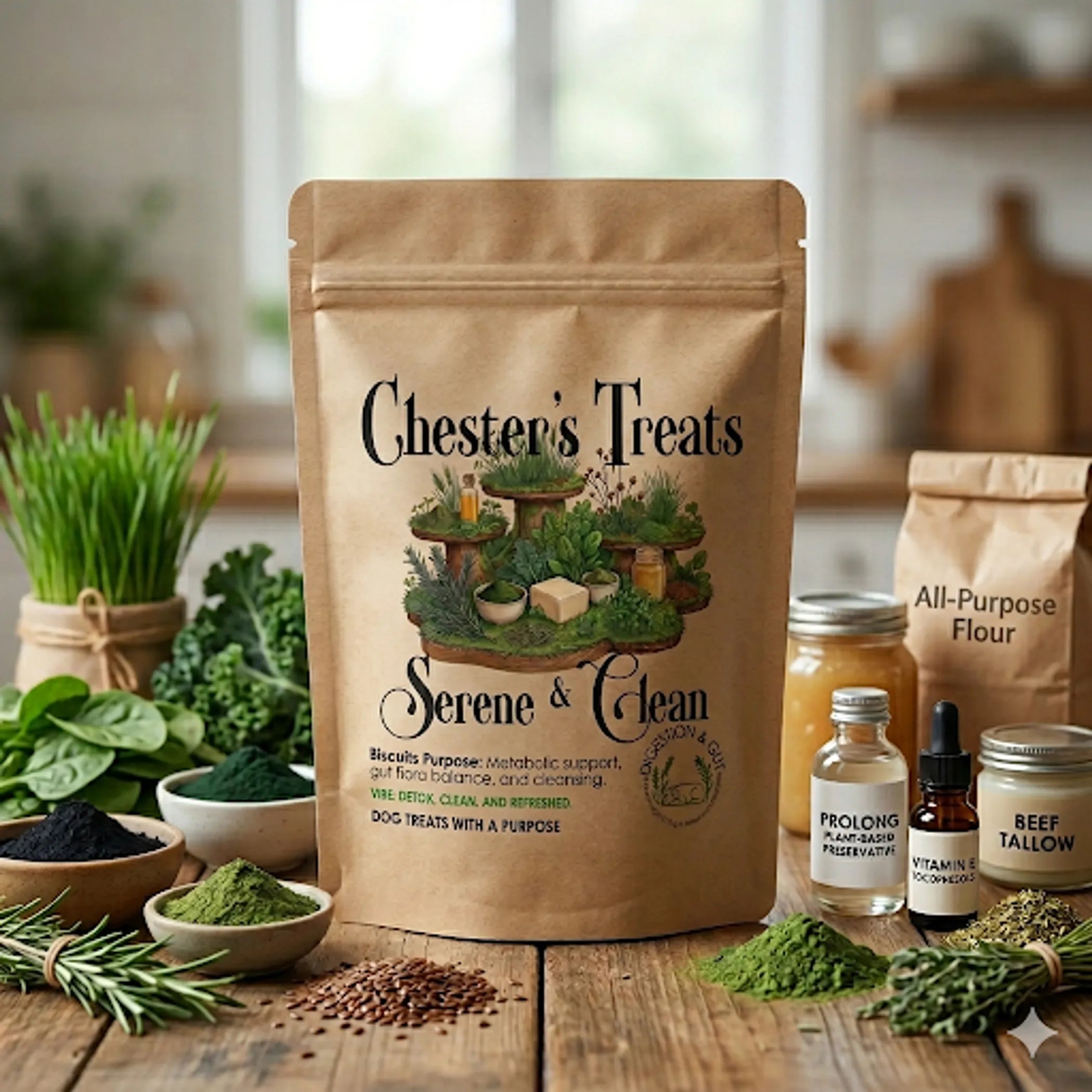 Chester Serene & Clean Dog Treats for Gut Support